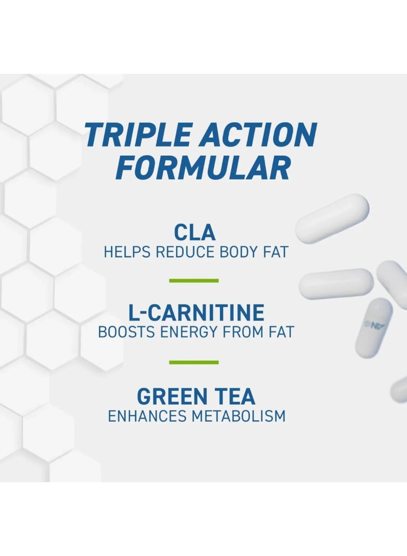 أبلايد نيوتريشن CLA وL-Carnitine والشاي الأخضر - 100 كبسولة هلامية لحرق الدهون وتعزيز الطاقة ودعم عملية التمثيل الغذائي - Image 4